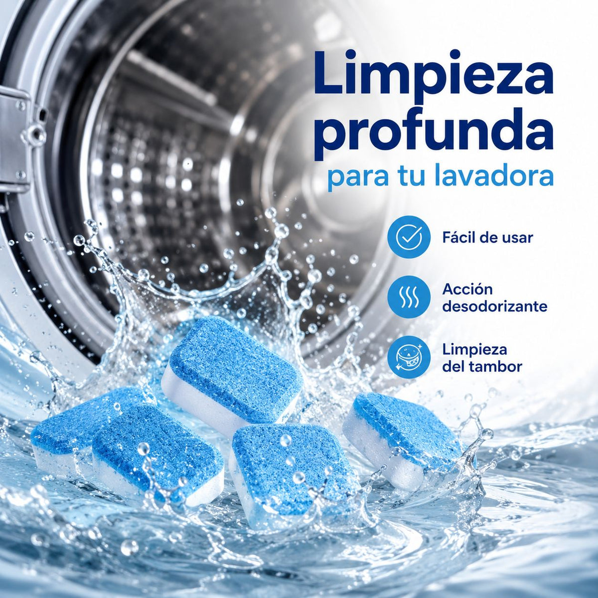 Pastillas Limpiadoras para Lavadora – Pack 24 Unidades