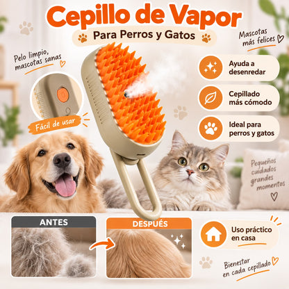 Pack Cuidado Mascotas 3 en 1 | Cepillo de Vapor + Quitapelos + Spray Bucal