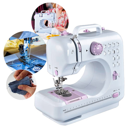 Máquina de Coser Portátil Profesional | Compacta + Pedal + Accesorios
