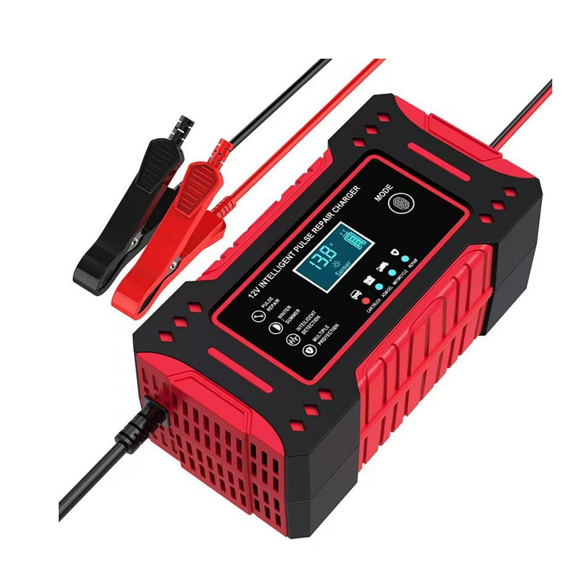 Cargador y Reparador Inteligente de Batería 12V para Auto