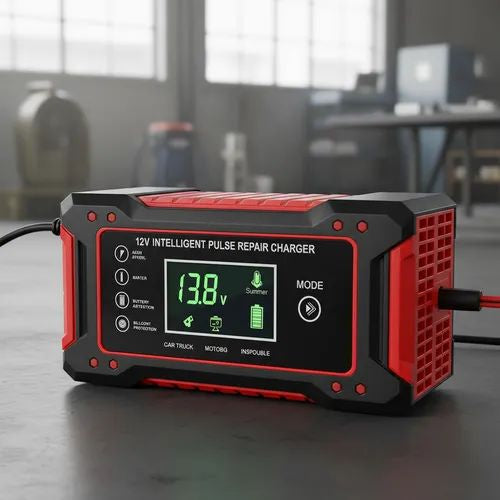 Cargador y Reparador Inteligente de Batería 12V para Auto
