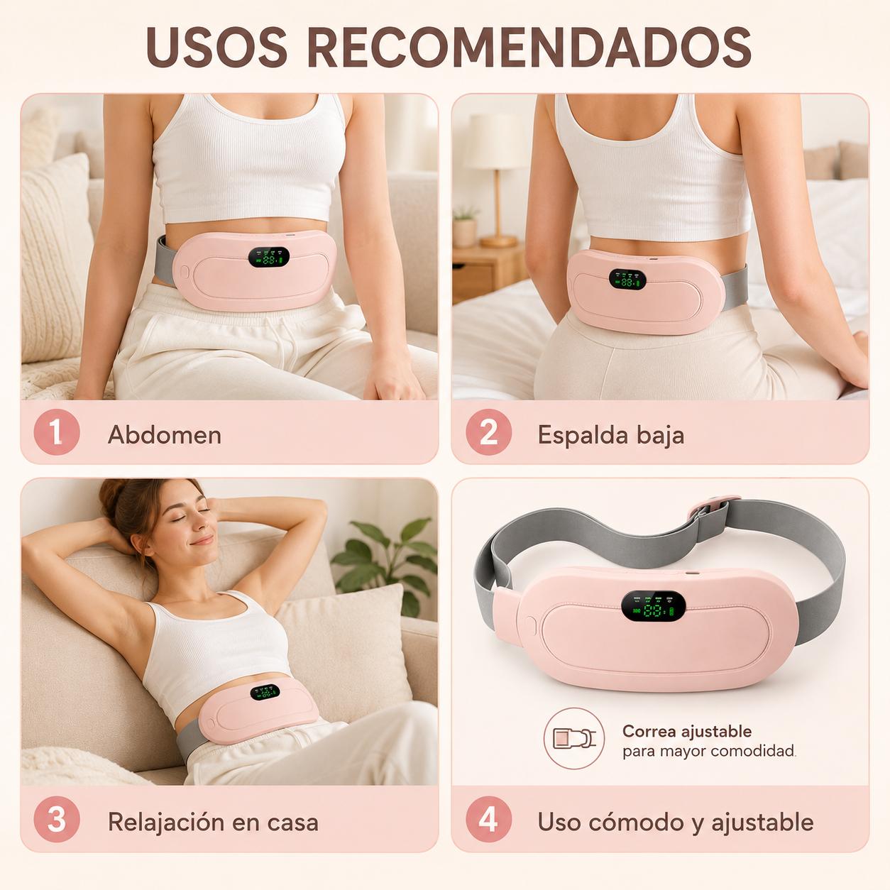 Cinturón Térmico para Cólicos Menstruales