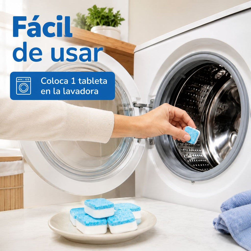 Pastillas Limpiadoras para Lavadora – Pack 24 Unidades