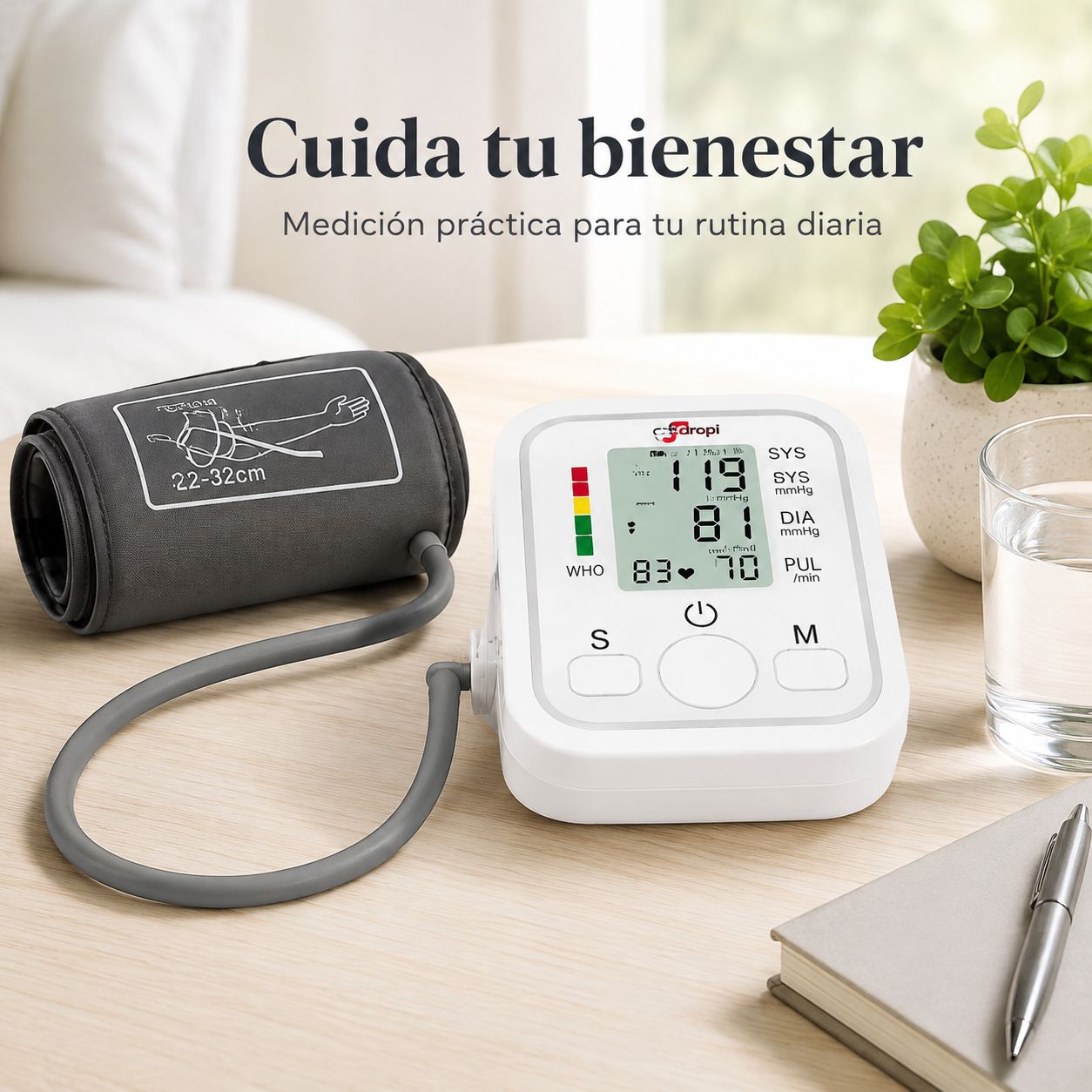 Tensiómetro Digital de Brazo con Pantalla LCD